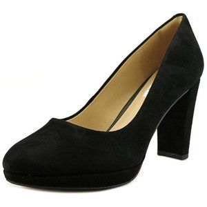 Clark’s Narrative Black Suede Pump | Size 9